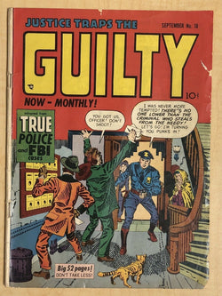 Justice Traps the Guilty #18 G/VG 3.0 Joe SImon & Jack Kirby Cover PRIZE 1950