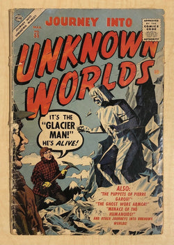 Journey Into Unknown Worlds #55 Fr 1.0 Crandall & Everett Art ATLAS 1957