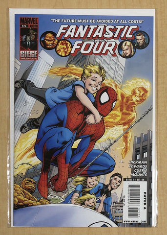 Fantastic Four #574 VF/NM 9.0 JONATHAN HICKMAN & NEIL EDWARDS