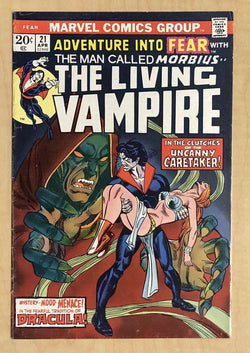 Adventures Into Fear #21 VG+ 4.5 Morbius MARVEL 1974 Gil Kane Art