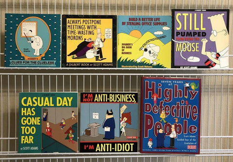DILBERT Comic Strip Lot of 7 Cartoon Books SCOTT ADAMS