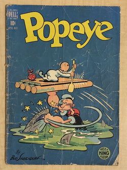 Popeye #6 G- 1.8 Dell Comics 1949 Bud Sagendorf