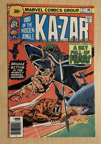 Ka-Zar #17 30-Cent Price Variant G/VG 3.0