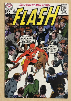 The Flash #195 VG+ 4.5 DC Comics 1970 Neal Adams Cover