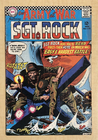 Our Army at War #173 VG- 3.5 Sgt Rock DC COMICS 1966 Joe Kubert Art