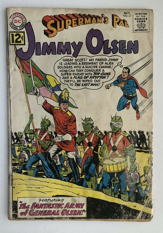Jimmy Olsen #60 Fr 1.0 Cover Detached from Comic