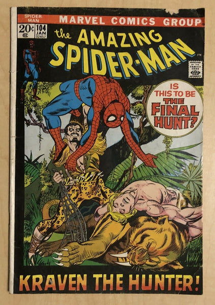 Amazing Spider-Man #104 G/VG 3.0 Kraven