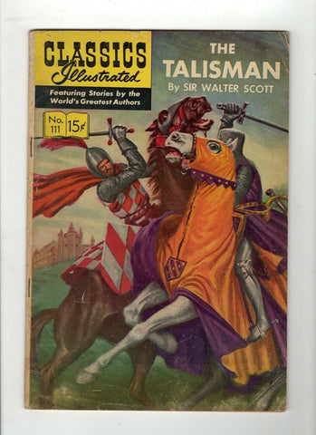 Classics Illustrated #111 The Talisman HRN 112 VG 4.0 ORIGINAL EDITION