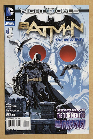 Batman Annual #1 VF/NM 9.0 NEW 52 Mr Freeze DC Comics 2012