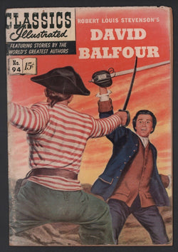Classics Illustrated #94 David Balfour HRN 94 G/VG 3.0 First Edition