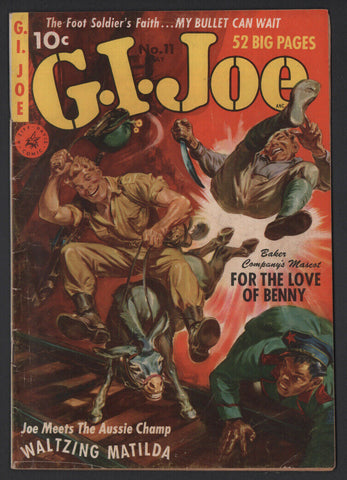 G.I. Joe #11 VG 4.0 Ziff Davis Painted Cover