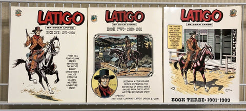 Stan Lyde LATIGO Lot of 3 TPB Trade Paperbacks #1-3 1979-1983 SIGNED