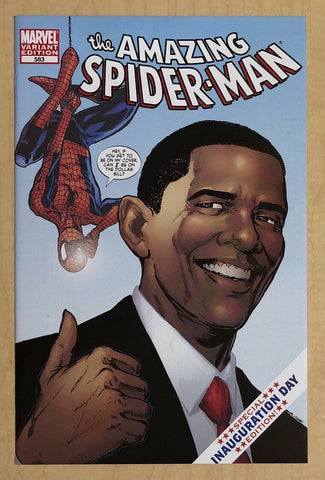 Amazing Spider-Man #583 Barack Obama Variant Cover 1st Print VF+ 8.5