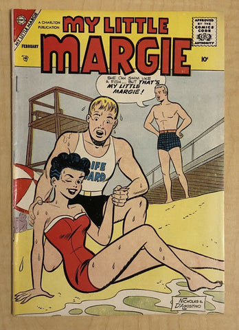 My Little Margie #19 VG 4.0 Charlton 1958 Swimsuit Cover