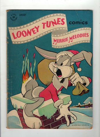 Looney Tunes #51 G 2.0 Cream to Off White Pages Christmas Cover