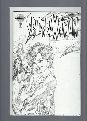 Spider-Woman #1 Authentix Sketch Cover Variant DF Dyanmic Forces w/COA NM