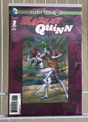 Harley Quinn New 52 Future’s End #1 NM- 9.2 3-D Cover