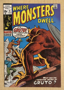 Where Monsters Dwell #11 VG/F 5.0 Marvel 1971 GRUTO