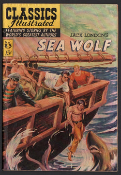 Classics Illustrated #85 HRN 85 G/VG 3.0 OW Jack London's Sea Wolf ORIG ED