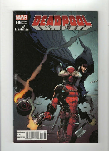 Deadpool #45 NM- 9.2 Hastings Variant Cover Jerome Opena