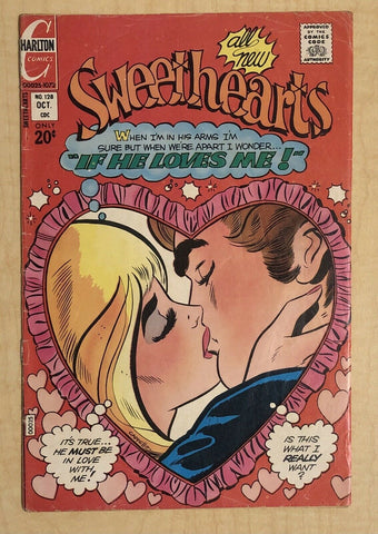 Sweethearts #128 G/VG 3.0 Charlton Romance 1972 Art Cappello Art