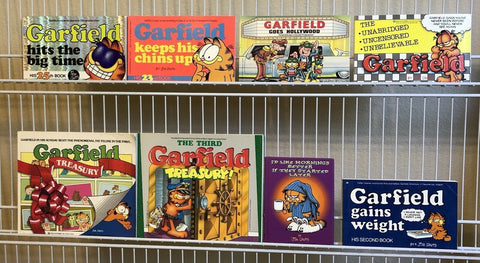 Garfield Lot of 8 Softcover and Hardcover Comic Strip Reprint Books