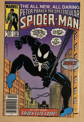 Spectacular Spider-Man #107 VF 8.0 1st App Sin-Eater NEWSSTAND EDITION