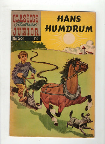 Classics Illustrated Junior #561 Hans Humdrum VG 4.0 LB Cole Cover
